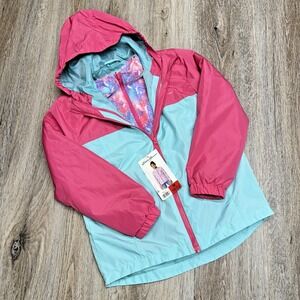 Eddie Bauer Jacket Girls M (10/12) Pink Lightweight 3 in 1 New w/Tags